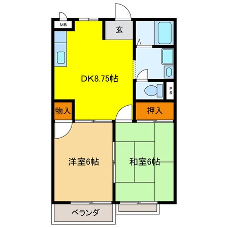 ＫＳ　ＨＯＵＳＥの物件間取画像